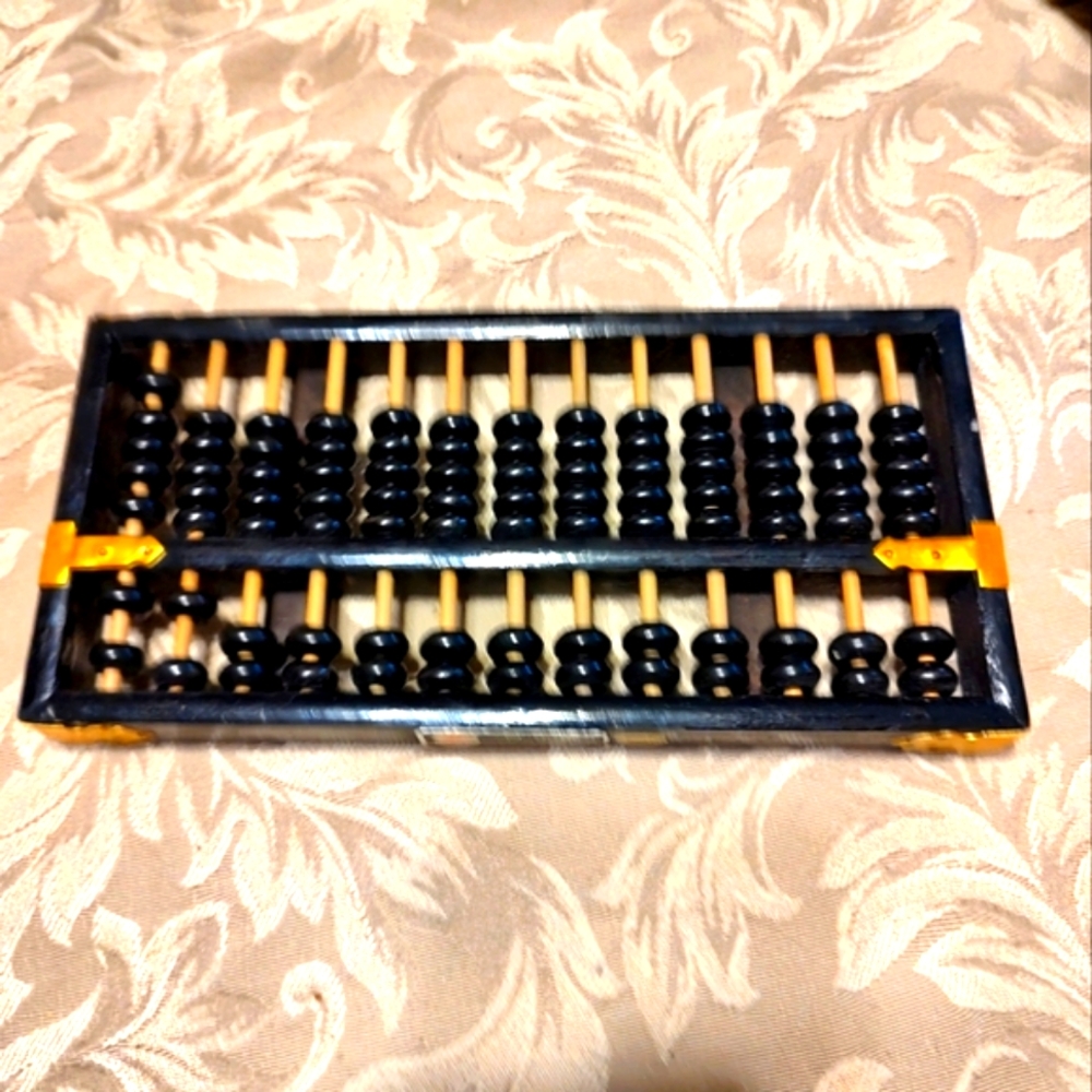 ⛩️ True Antique 1940's Authentic "Lotus Flower" Abacus - Picture 5 of 10